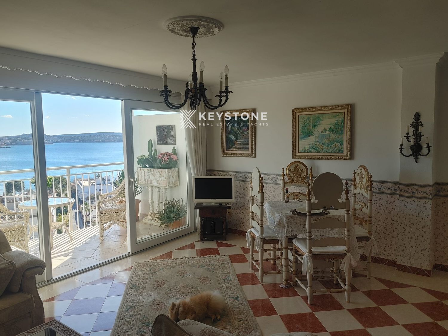 Living room of Flat to rent in Calvià  with Air Conditioner, Terrace and Swimming Pool