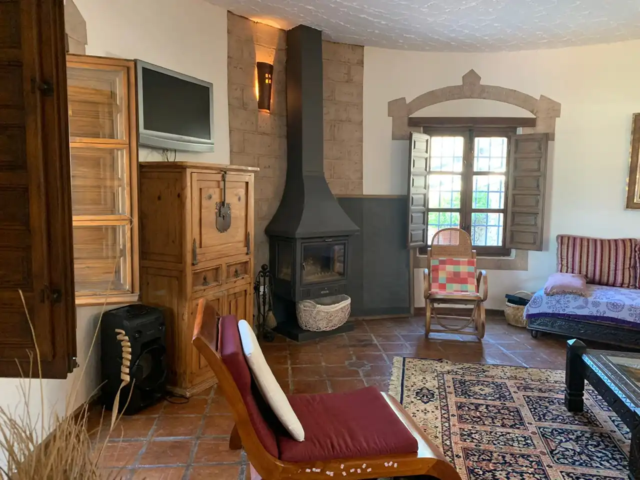 Sala de estar de Casa o chalet en venta en Torrox con Jardín privado, Terraza y Piscina