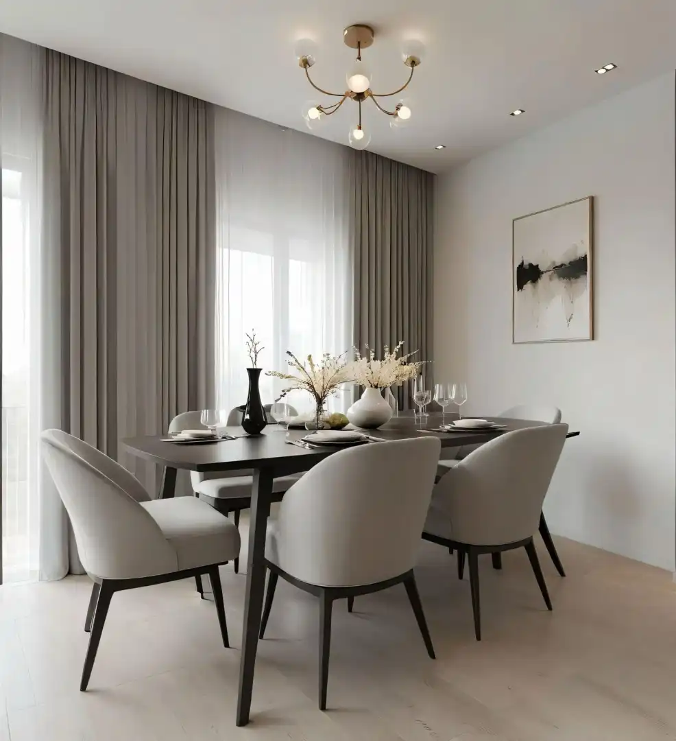 Dining room of Detached homes for sale in Santa Coloma de Gramenet  with Air Conditioner, Heating and Parquet flooring