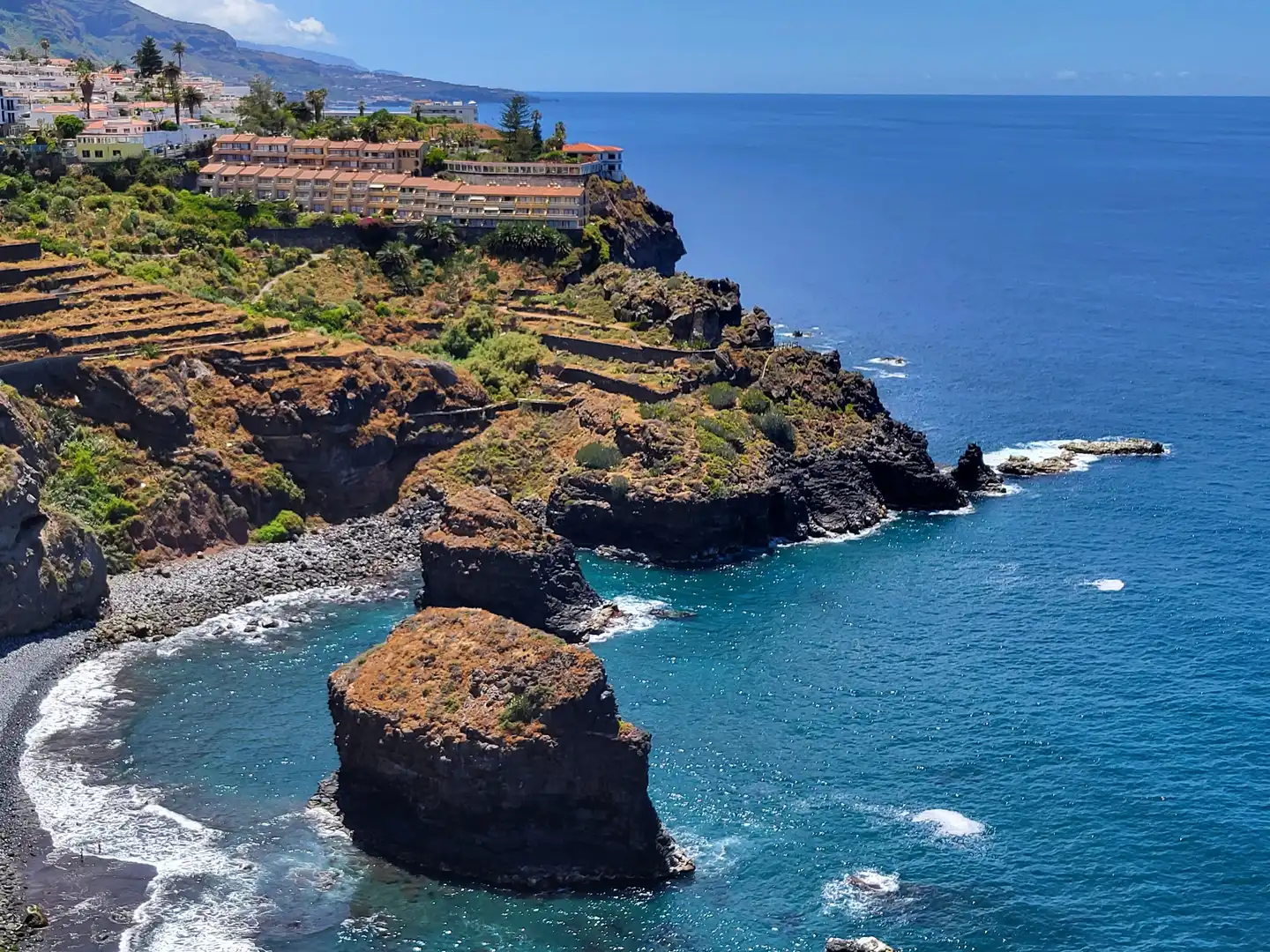 Vista exterior de Apartamento en venta en Puerto de la Cruz con Piscina, Amueblado y Balcón