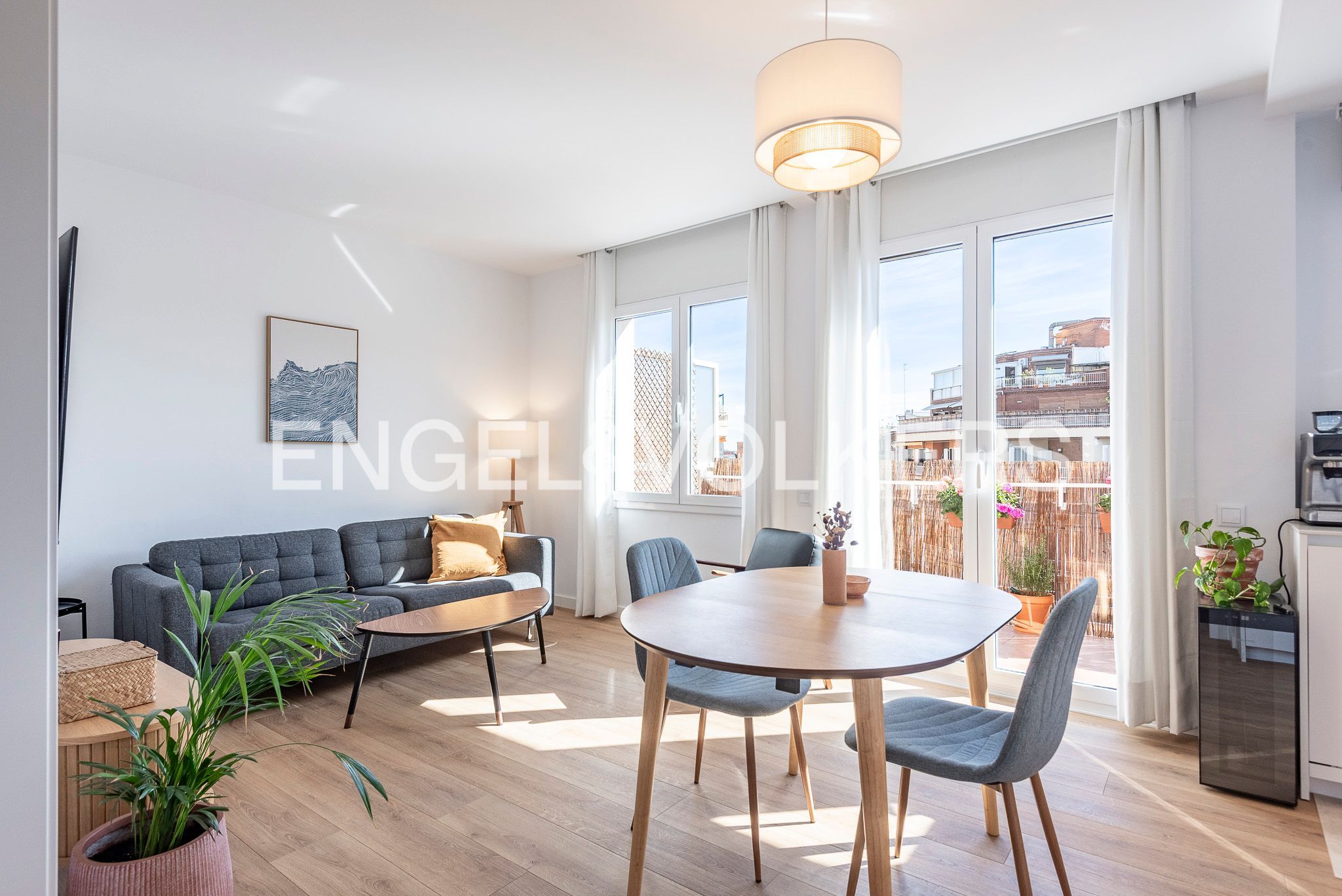 Sala de estar de Piso en venta en  Barcelona Capital con Aire acondicionado, Calefacción y Parquet