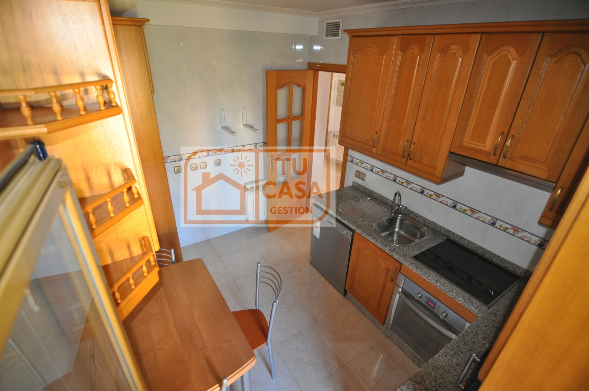 Kitchen of Flat for sale in Cáceres Capital  with Air Conditioner, Heating and Private garden