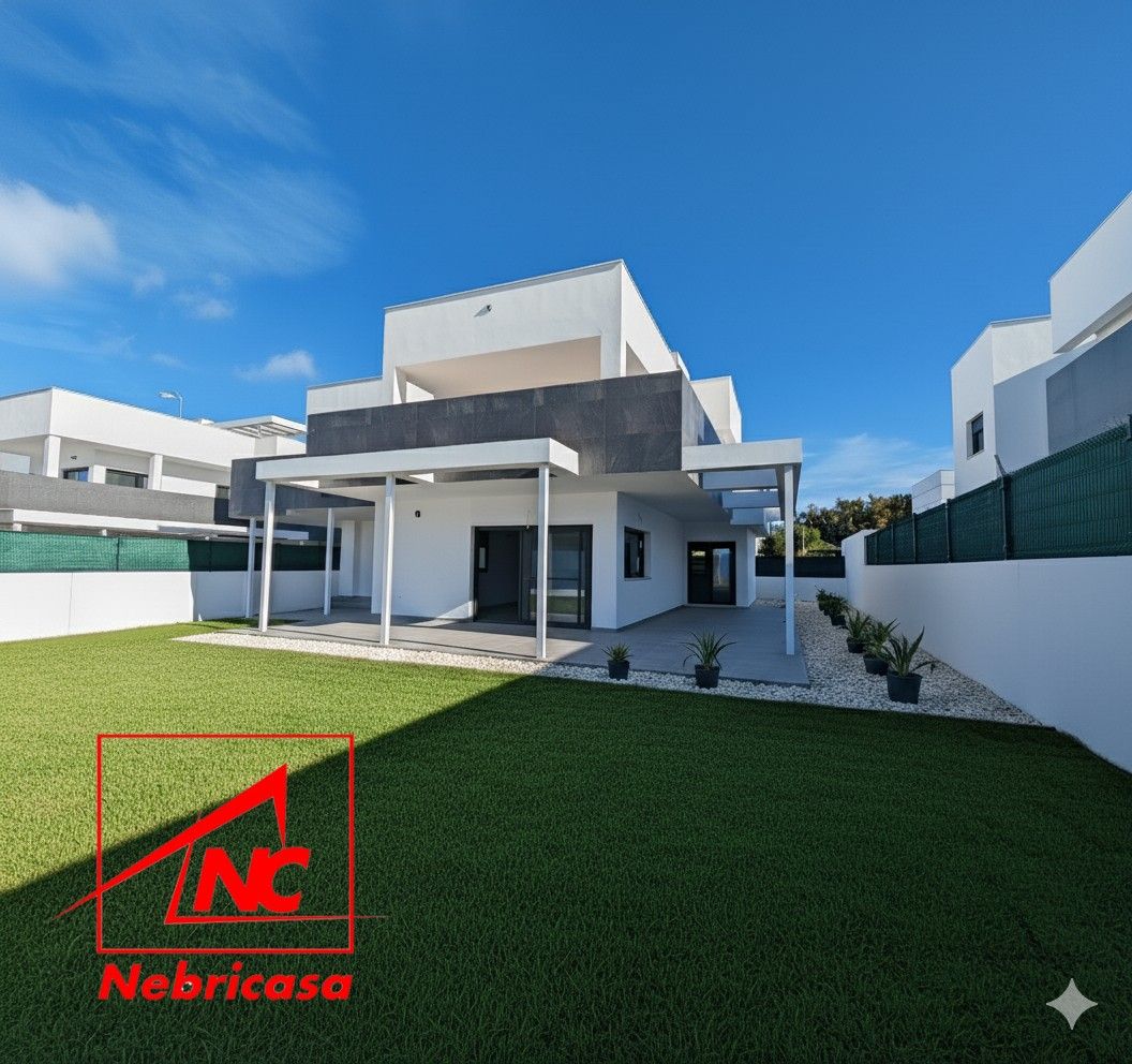 Vista exterior de Casa o xalet en venda en Sanlúcar de Barrameda amb Aire condicionat i Piscina