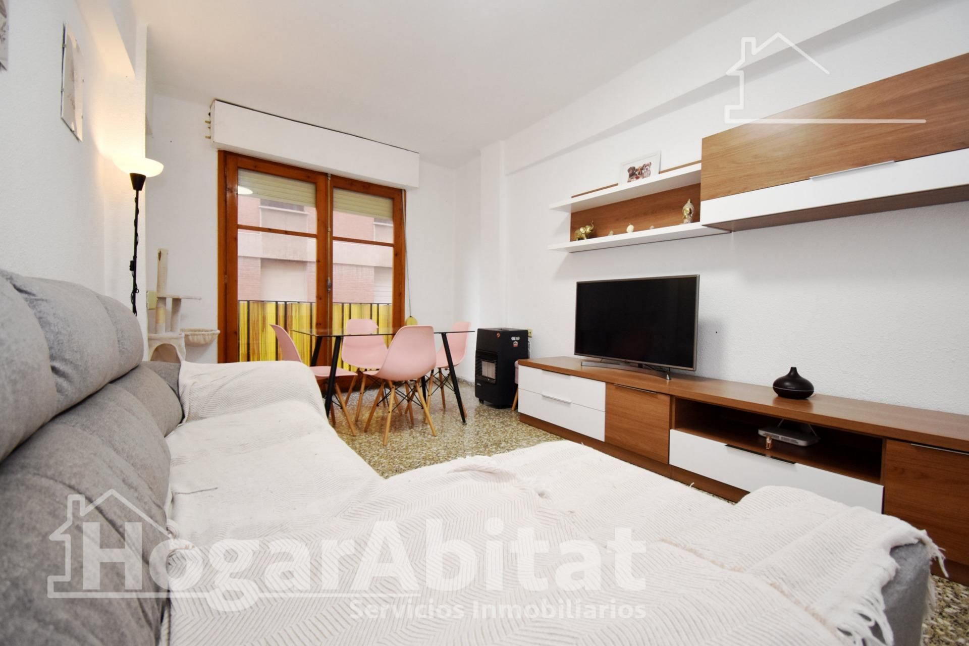 Sala de estar de Piso en venta en Vila-real con Amueblado