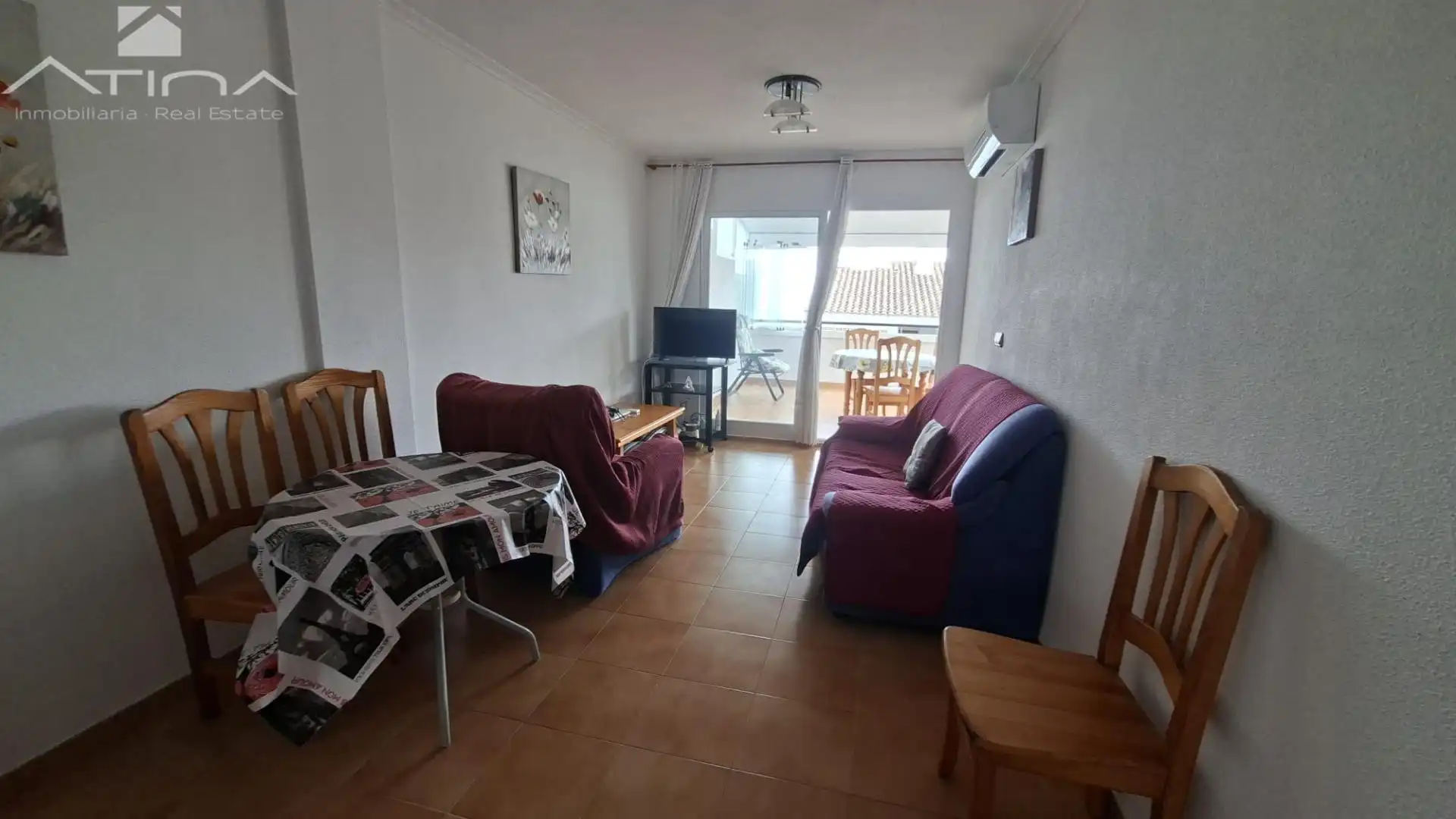 Wohnzimmer von Wohnungen zum Verkauf in Pego mit Klimaanlage, Heizung und Gemeinschaftspool