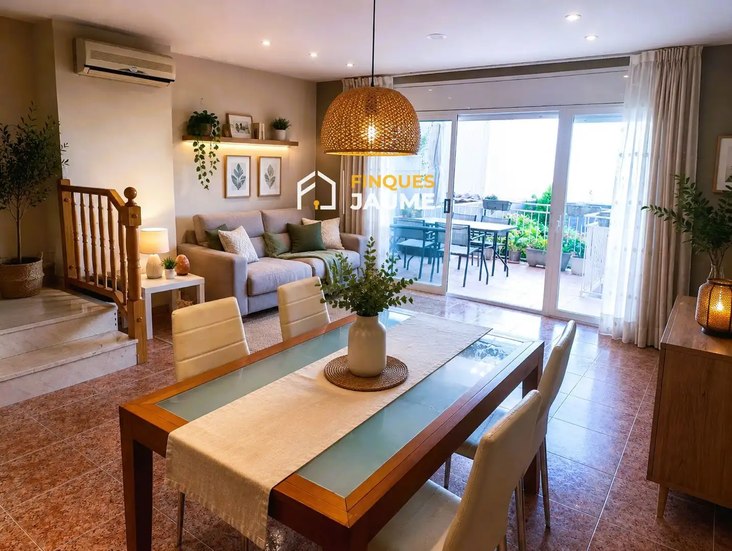 Dining room of Detached homes for sale in Torrefarrera  with Air Conditioner, Heating and Terrace