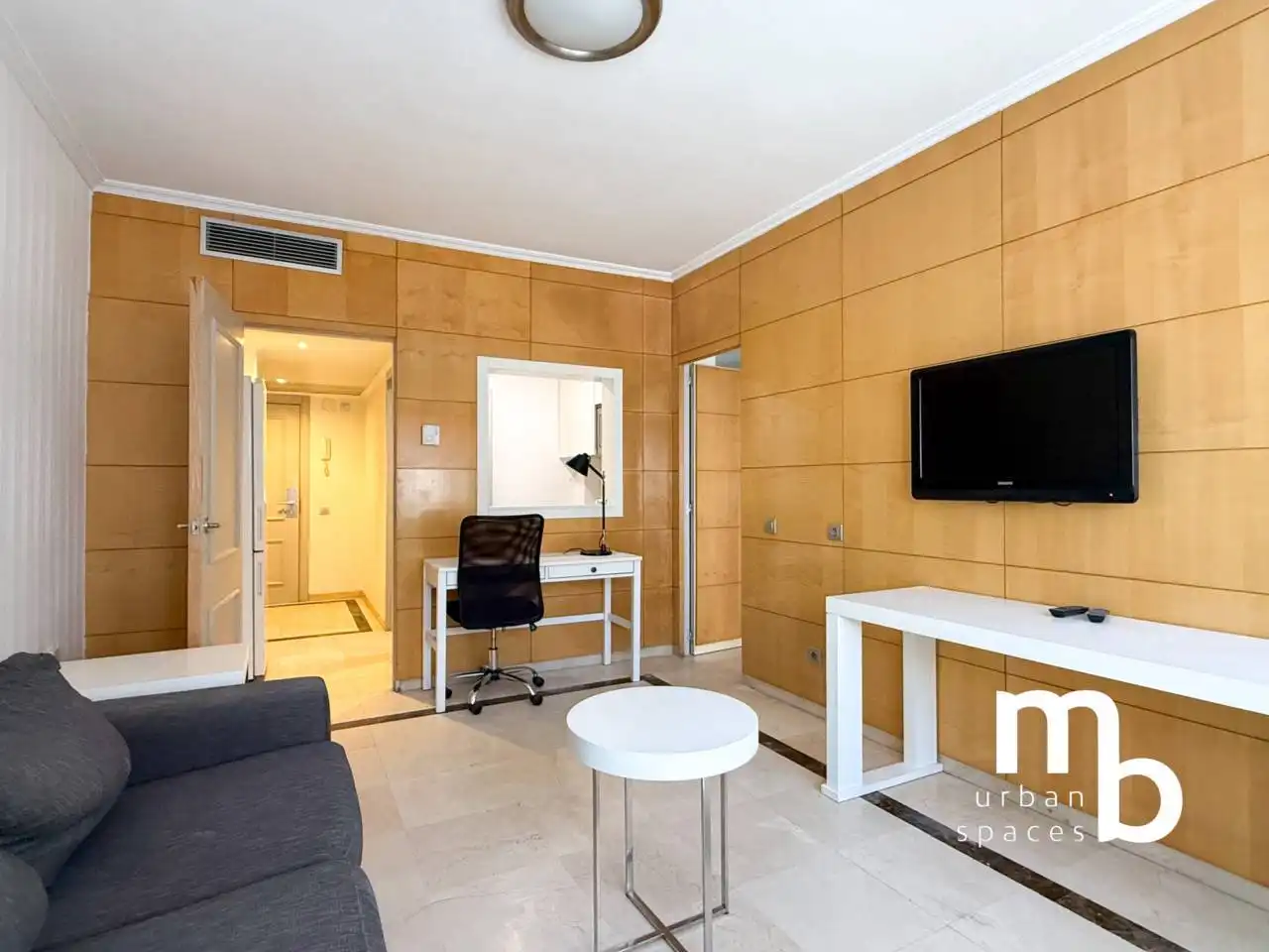 Wohnzimmer von Wohnung zur Miete in Madrid mit Klimaanlage und Möbliert