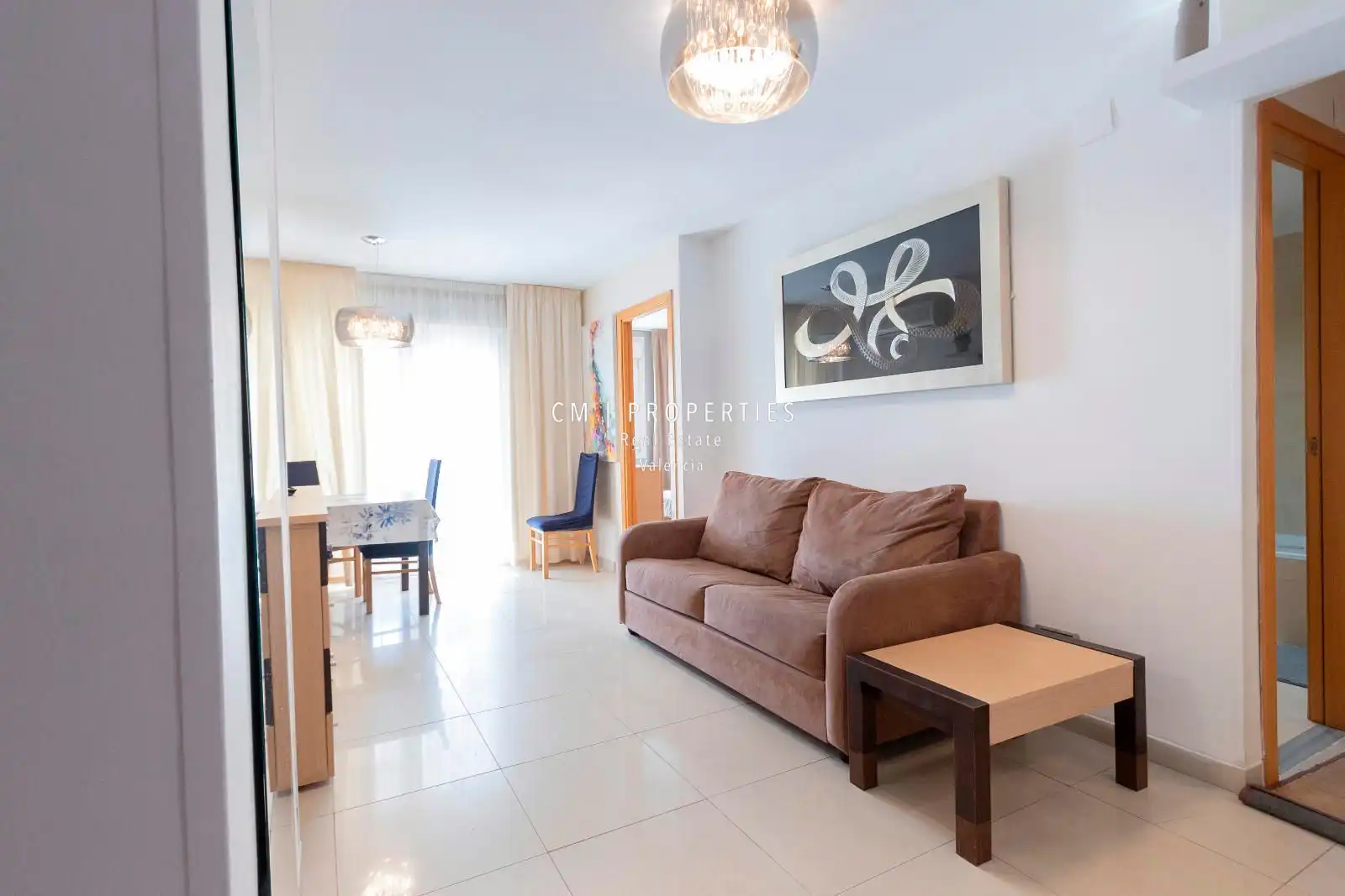 Sala d'estar de Pis en venda en Oropesa del Mar / Orpesa amb Aire condicionat, Piscina i Moblat