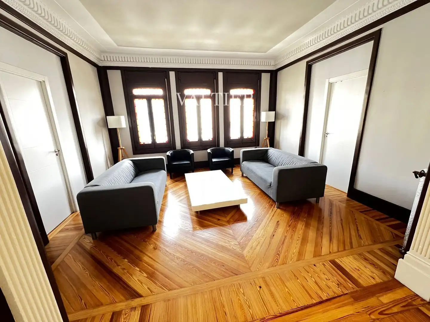 Sala d'estar de Pis de lloguer en  Madrid Capital amb Aire condicionat, Calefacció i Terrassa