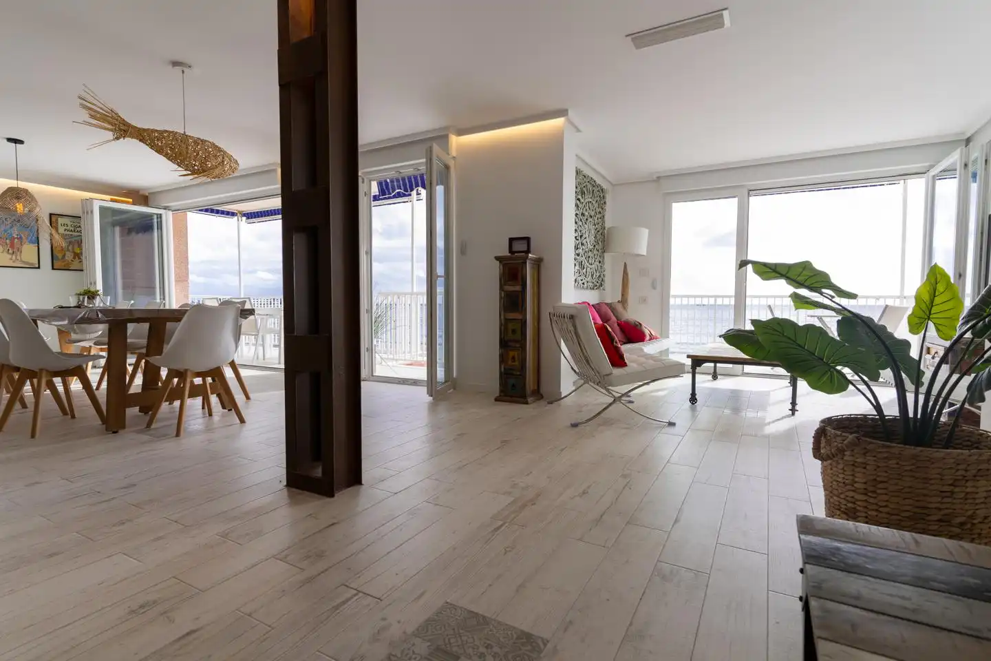 Wohnzimmer von Wohnung zum Verkauf in Santa Pola mit Klimaanlage, Heizung und Terrasse