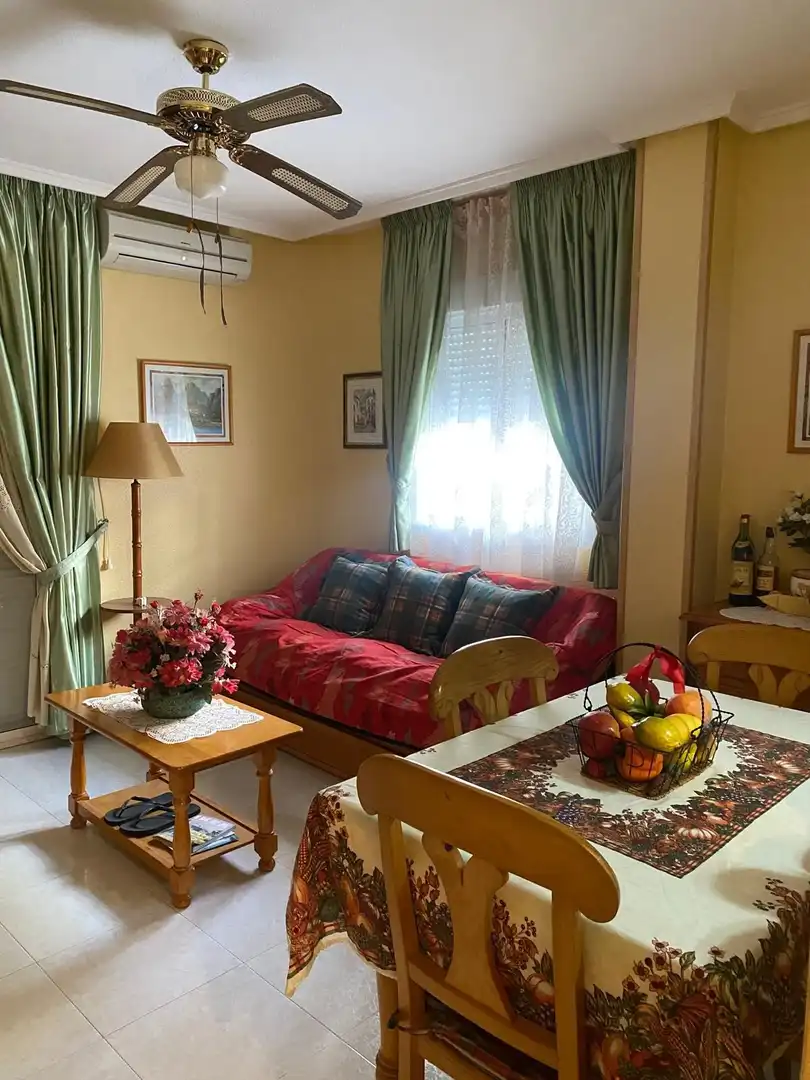 Sala d'estar de Pis en venda en Torrevieja amb Aire condicionat, Terrassa i Moblat