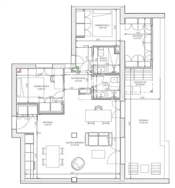 Ático con ascensor en venta en C. de Alcalá, imagen 32