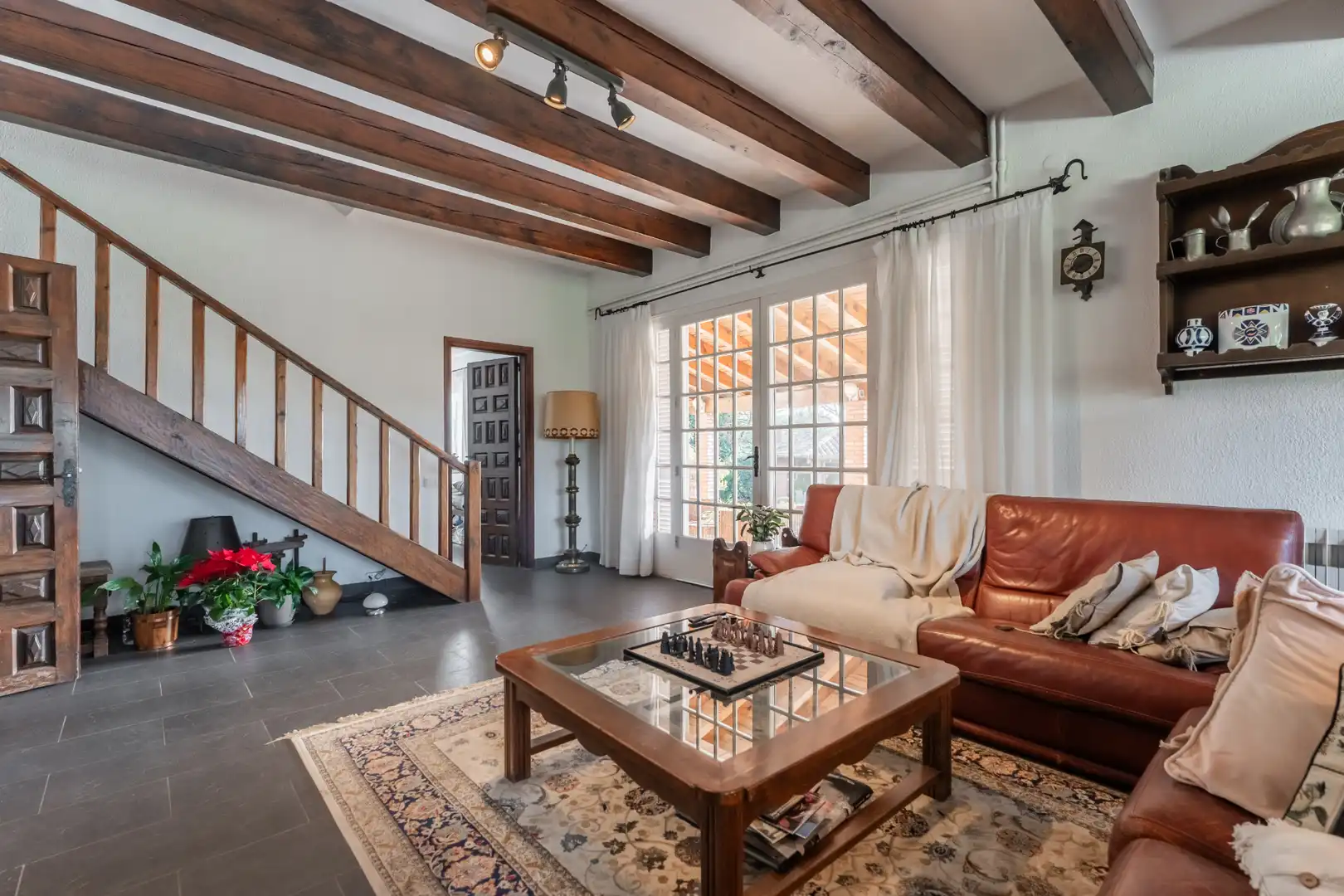 Sala de estar de Casa o chalet en venta en La Garriga con Aire acondicionado, Calefacción y Jardín privado