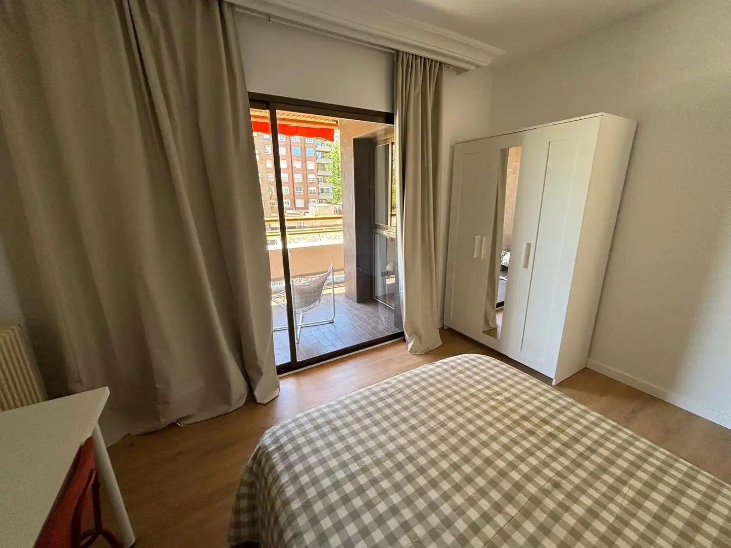 Schlafzimmer von Wohnung zur Miete in Murcia mit Klimaanlage, Heizung und Privatgarten