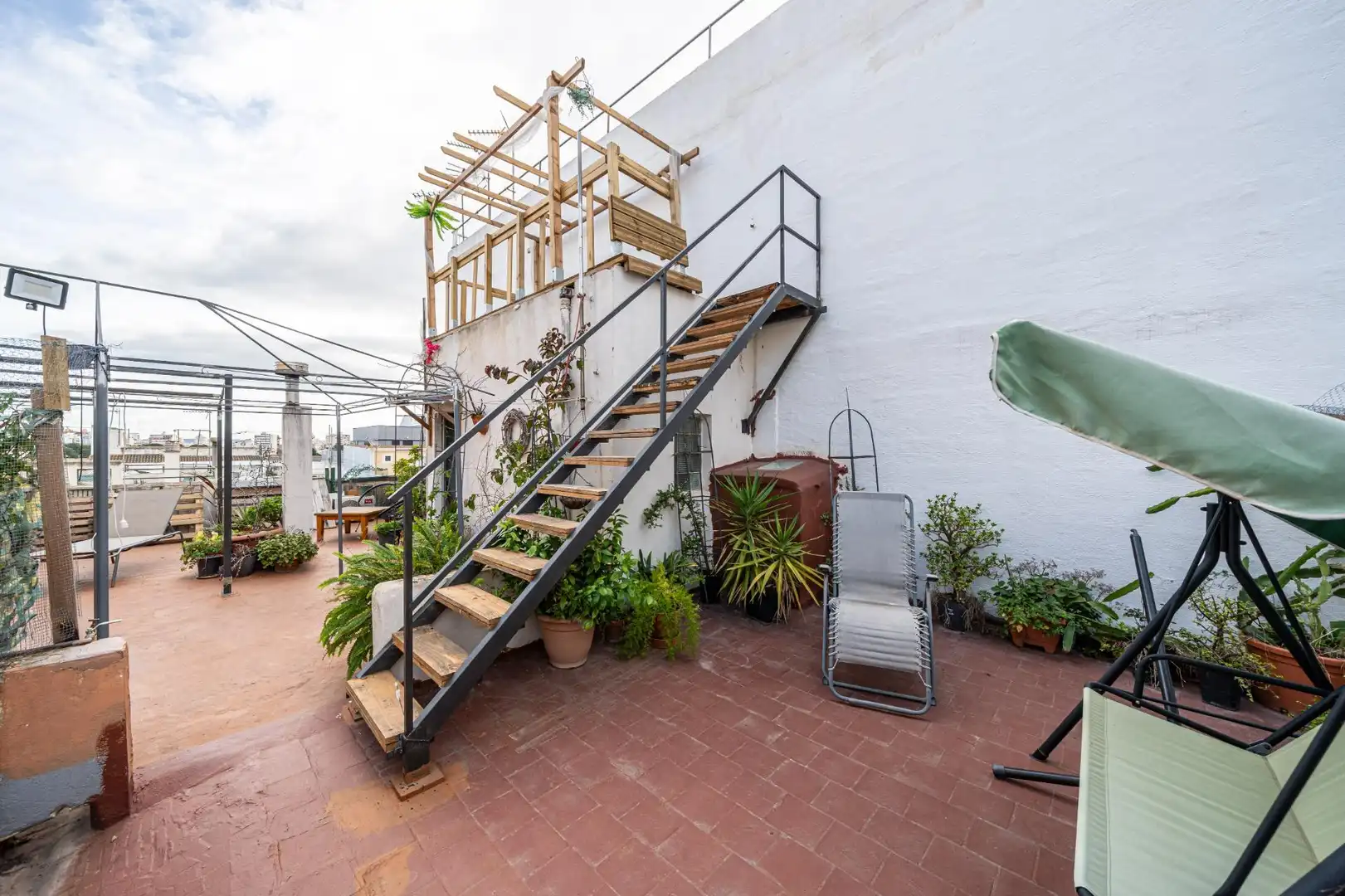 Terraza de Casa adosada en venta en  Palma de Mallorca con Aire acondicionado, Calefacción y Jardín privado