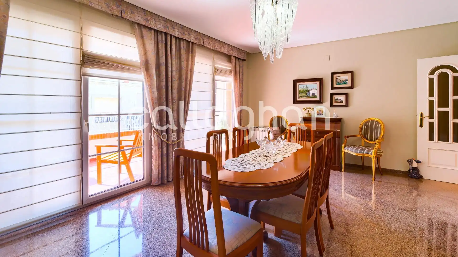 Dining room of Detached homes for sale in Chilches / Xilxes  with Air Conditioner, Heating and Terrace