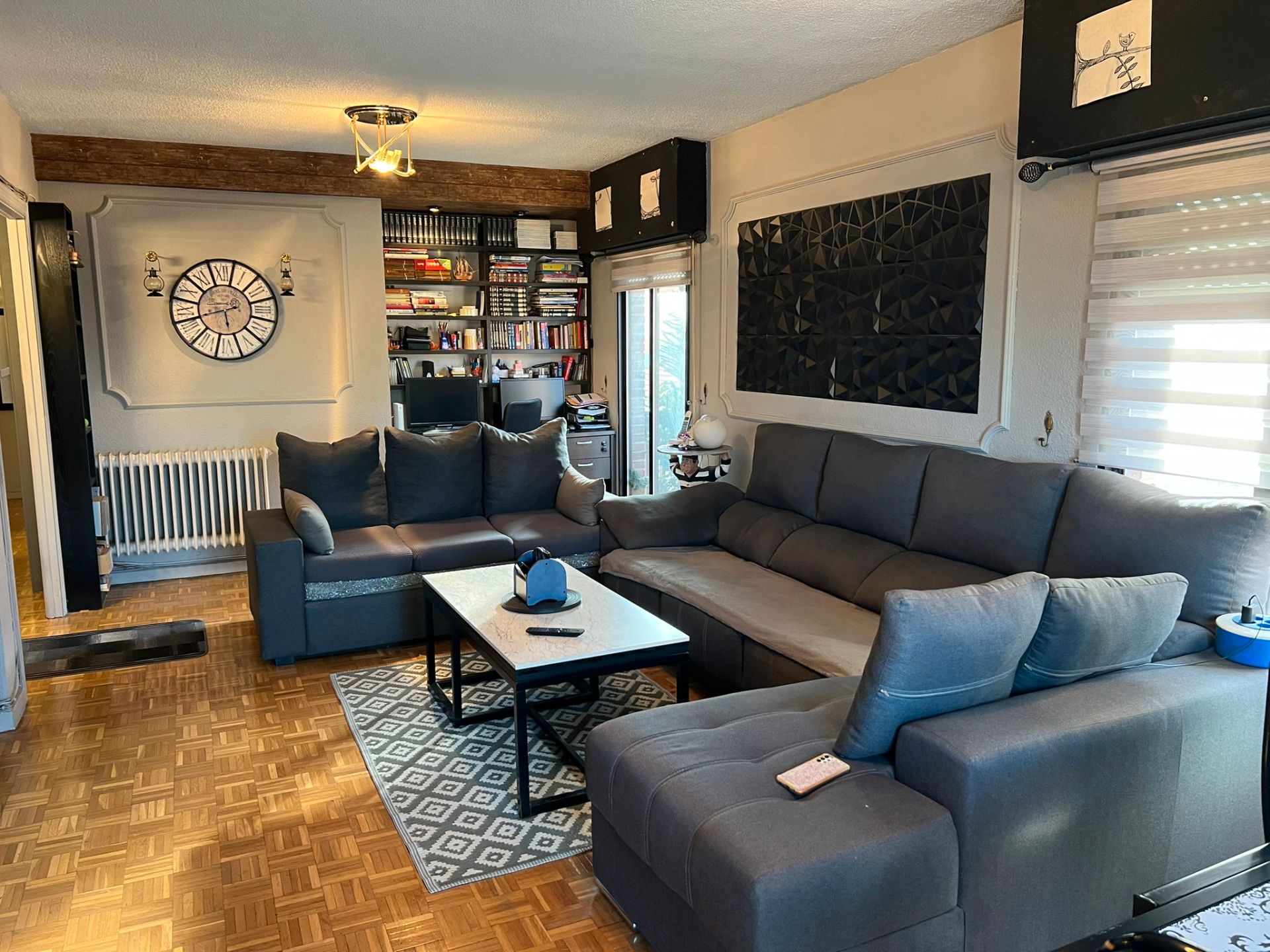 Wohnzimmer von Maisonette zum Verkauf in San Fernando de Henares mit Klimaanlage, Heizung und Parkett