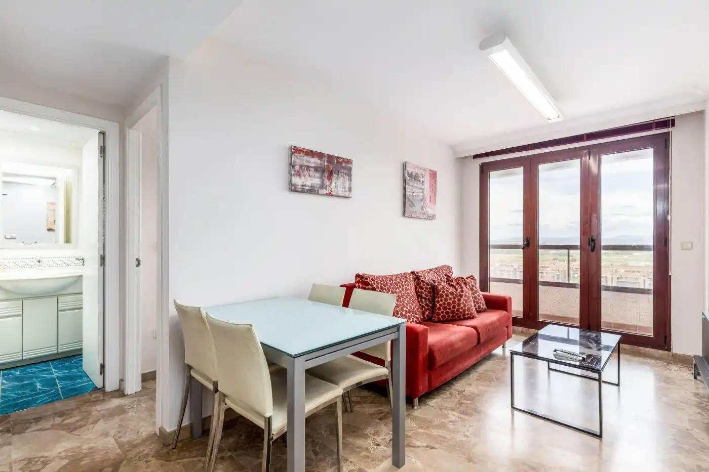 Sala de estar de Apartamento de alquiler en Valencia con Aire acondicionado, Calefacción y Amueblado