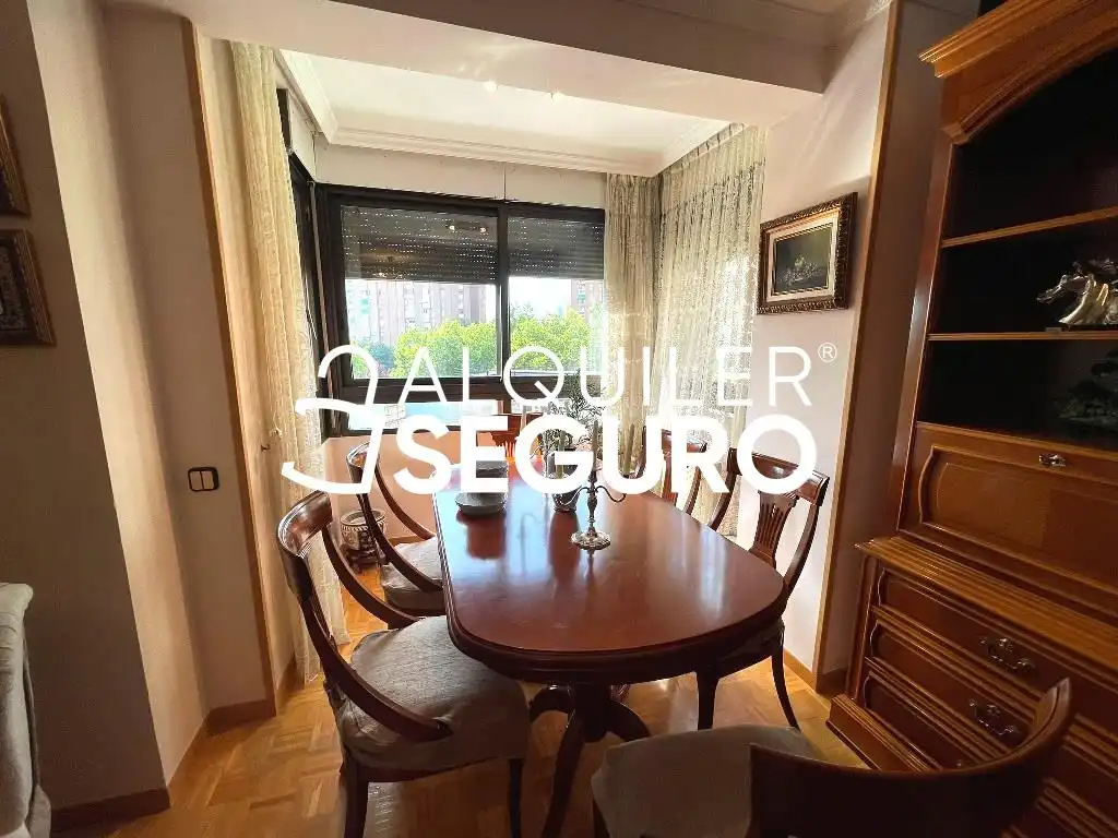 Esszimmer von Wohnung zur Miete in Madrid mit Heizung, Terrasse und Möbliert