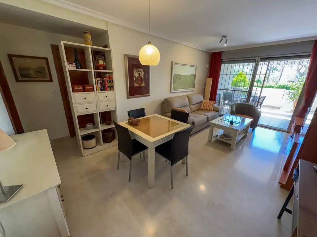 Vista exterior de Apartament en venda en Dénia amb Aire condicionat, Jardí privat i Terrassa