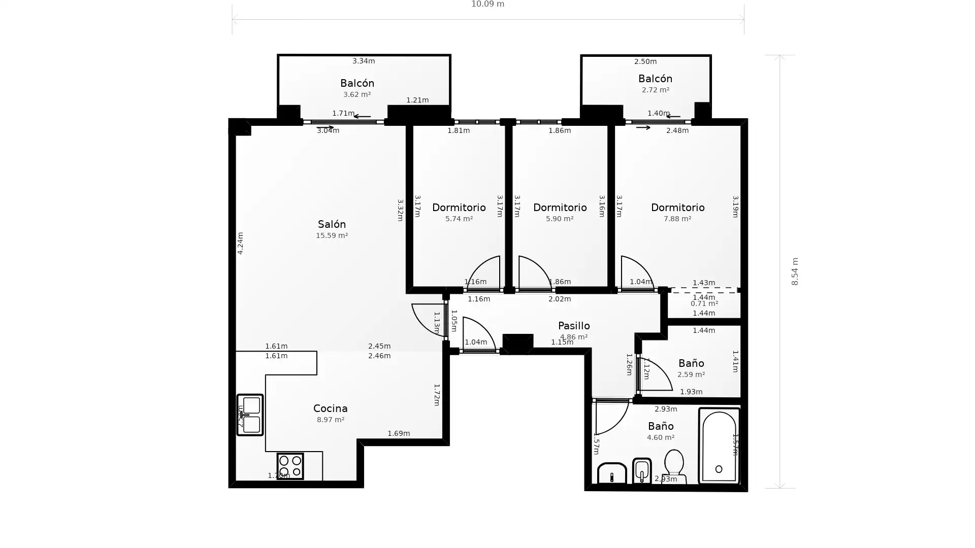 Wohnung zum Verkauf in Torredembarra mit Klimaanlage und Terrasse