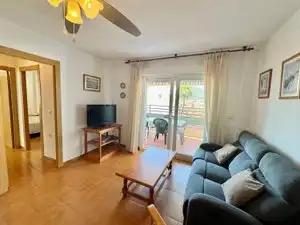 Living room of Flat for rent in Almuñécar  with Air Conditioner, Terrace and Furnished