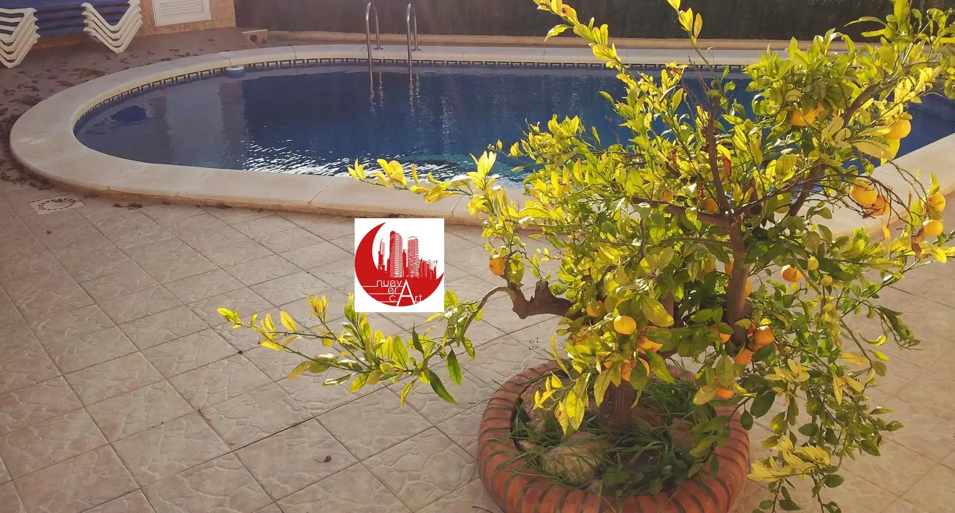 Piscina de Casa adosada en venda en Cartagena amb Terrassa, Piscina i Piscina comunitària