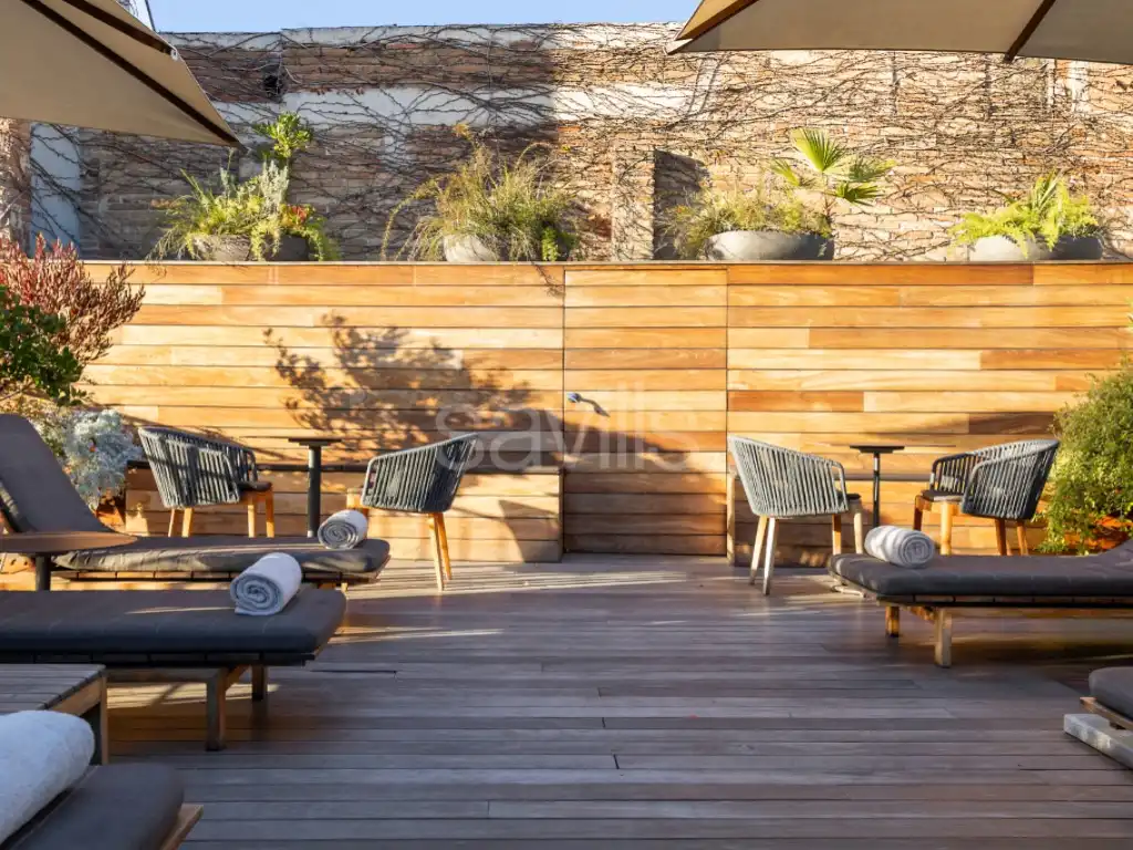 Terrassa de Apartament de lloguer en Barcelona amb Piscina i Moblat