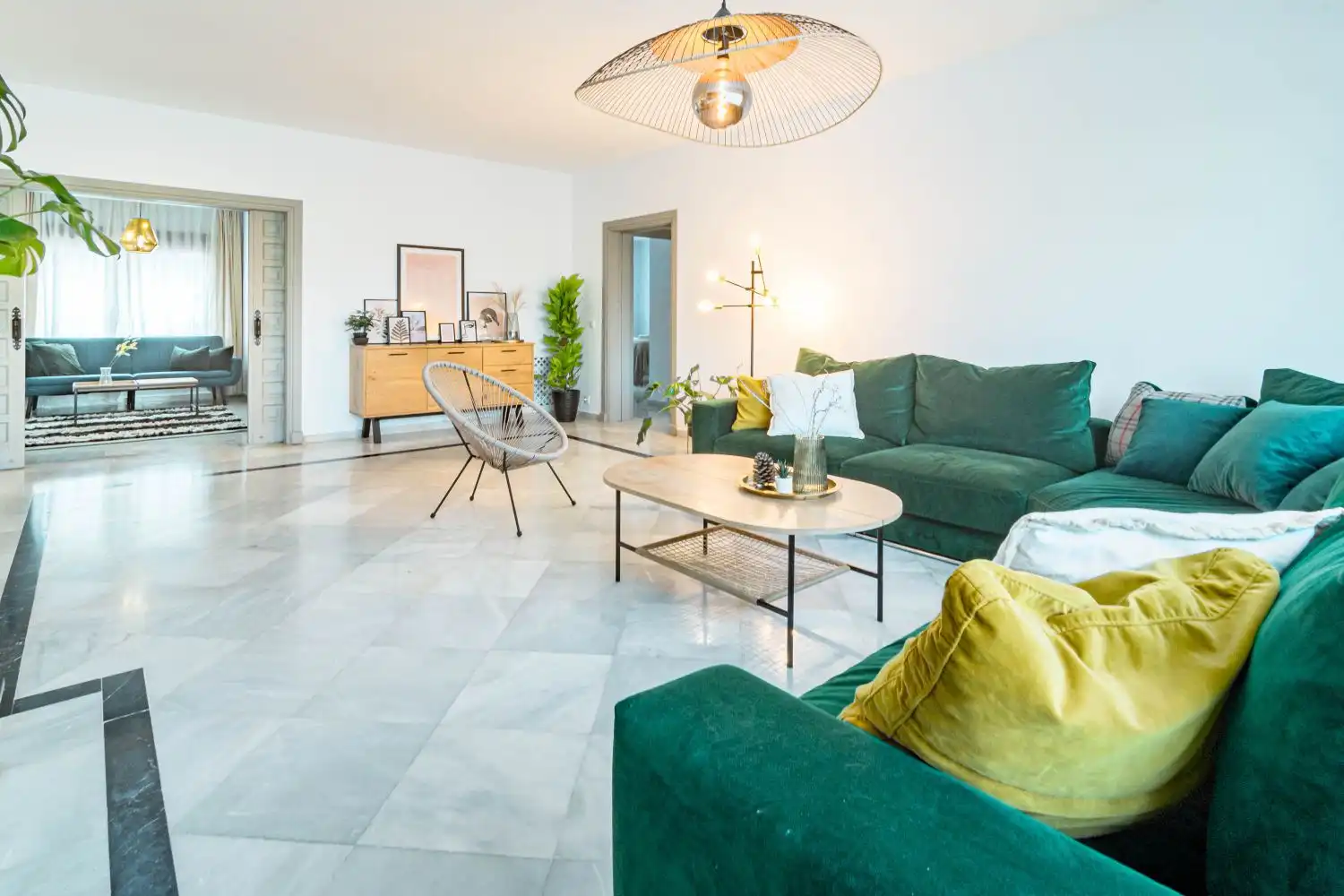 Living room of Houses for rent in Marbella  with Terrace and Swimming Pool