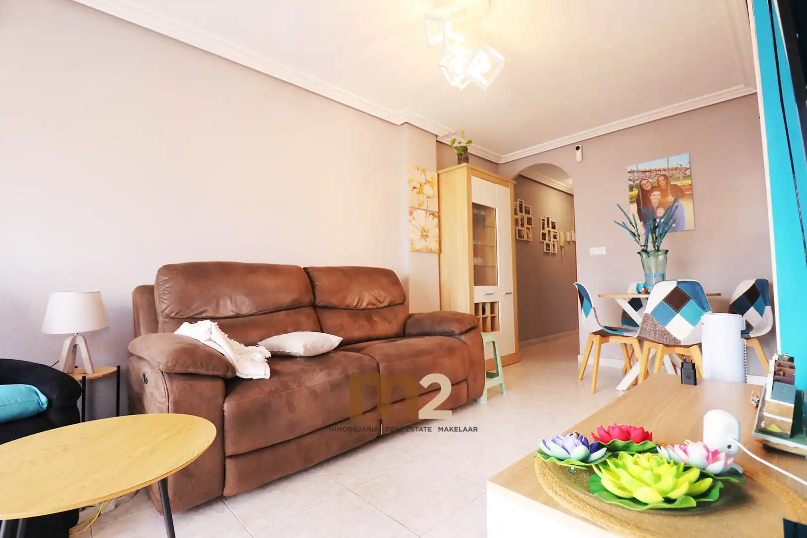 Sala d'estar de Pis en venda en Torrevieja amb Aire condicionat, Terrassa i Moblat
