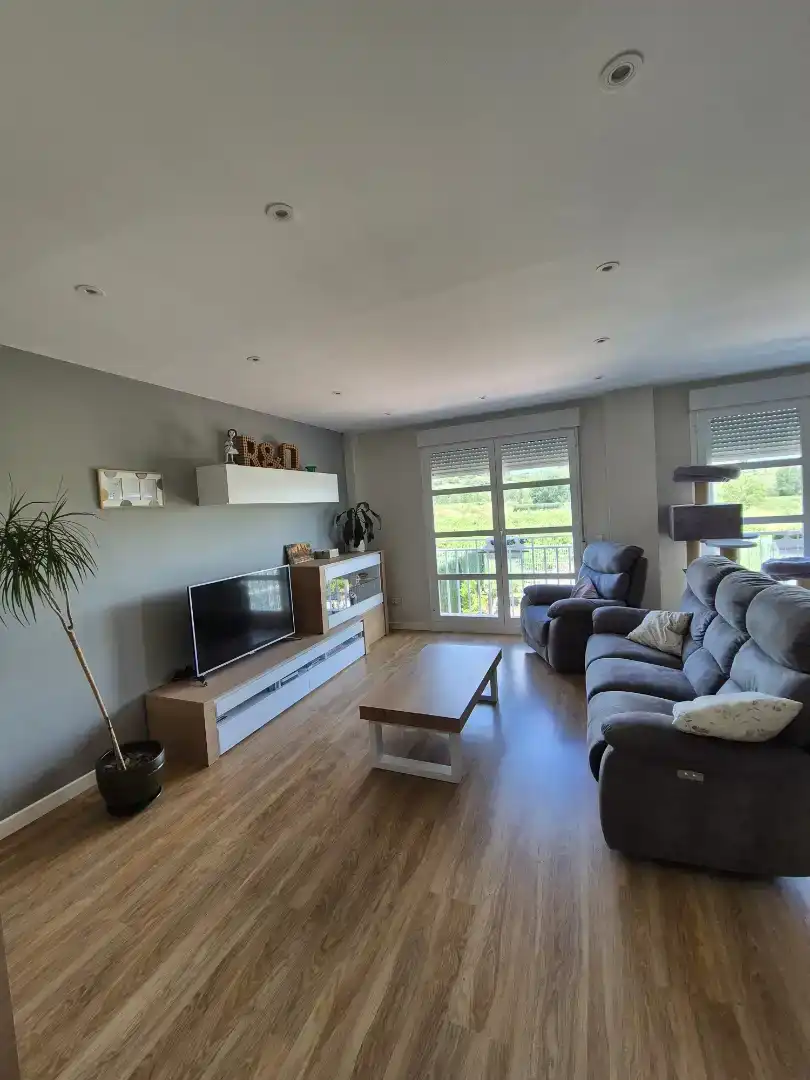 Sala d'estar de Pis en venda en Medrano amb Jardí privat, Traster i Moblat