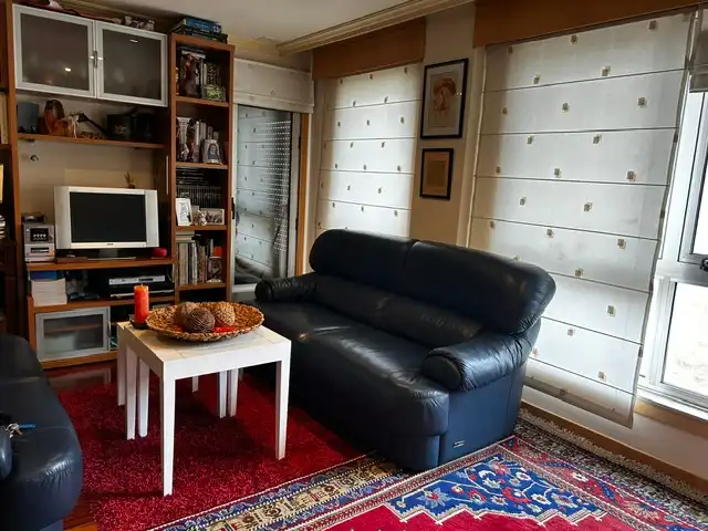 Living room of Flat for sale in Vilagarcía de Arousa  with Parquet flooring, Storage room and Furnished