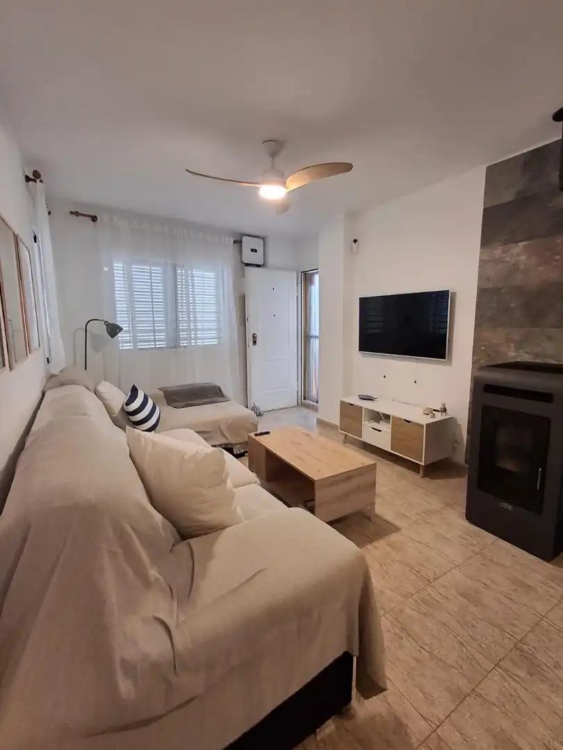 Wohnzimmer von Wohnungen zur Miete in Cartagena mit Klimaanlage, Schwimmbad und Möbliert