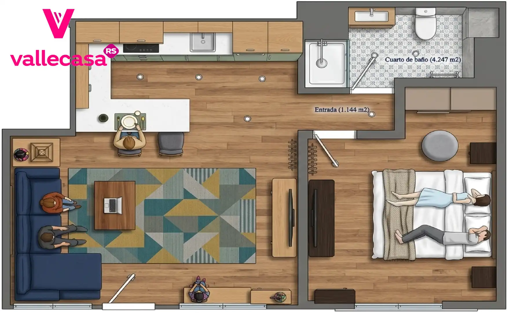 Apartamento en venta en  Madrid Capital con Aire acondicionado y Amueblado