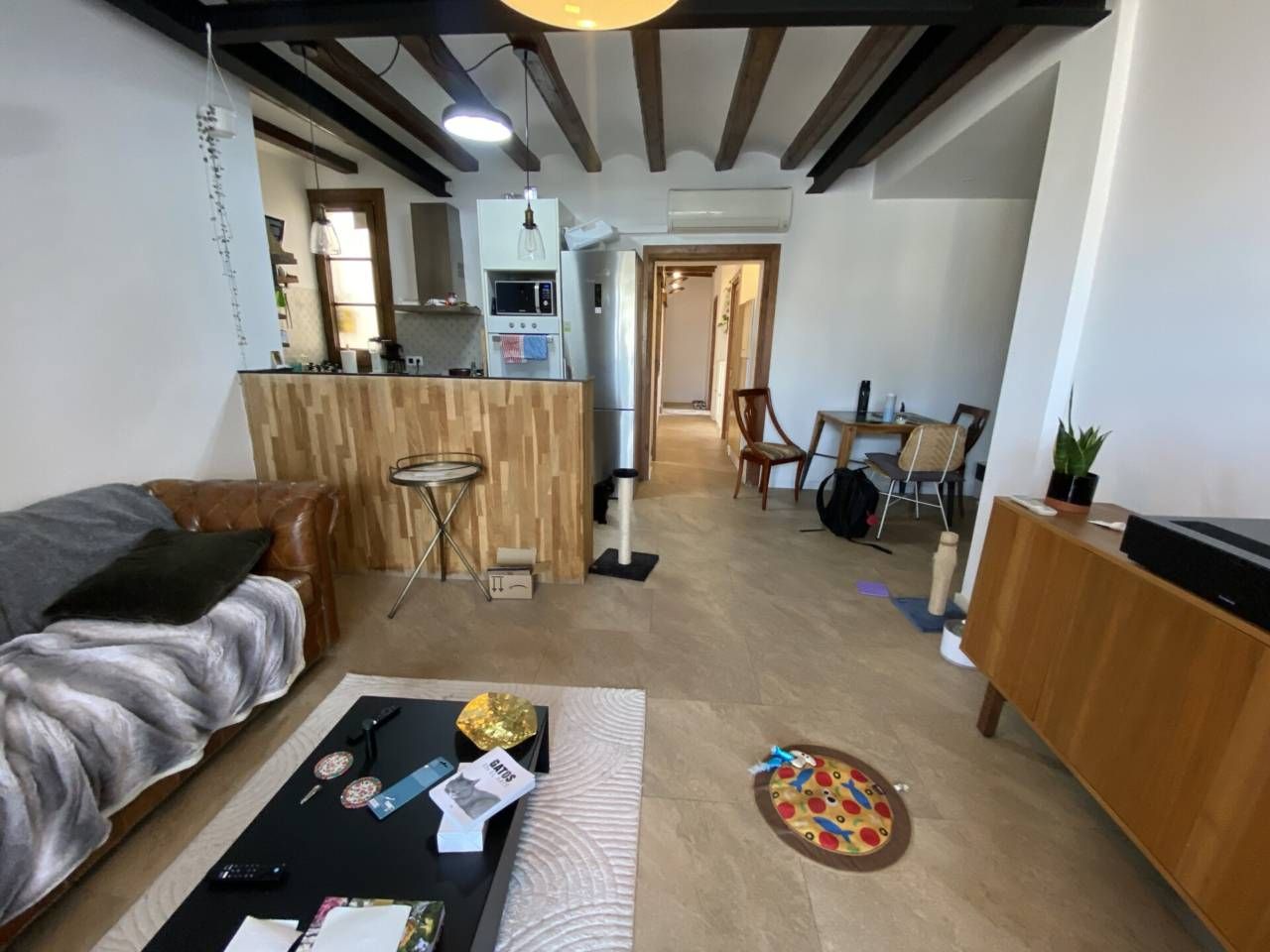 Cuina de Apartament de lloguer en  Barcelona Capital amb Aire condicionat, Calefacció i Parquet