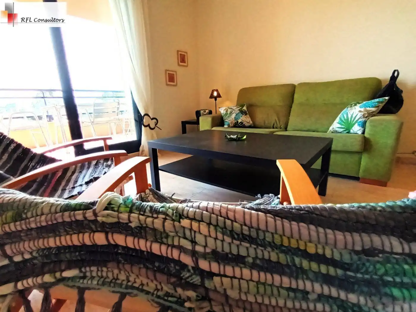 Sala d'estar de Apartament en venda en Torreblanca amb Aire condicionat, Jardí privat i Terrassa