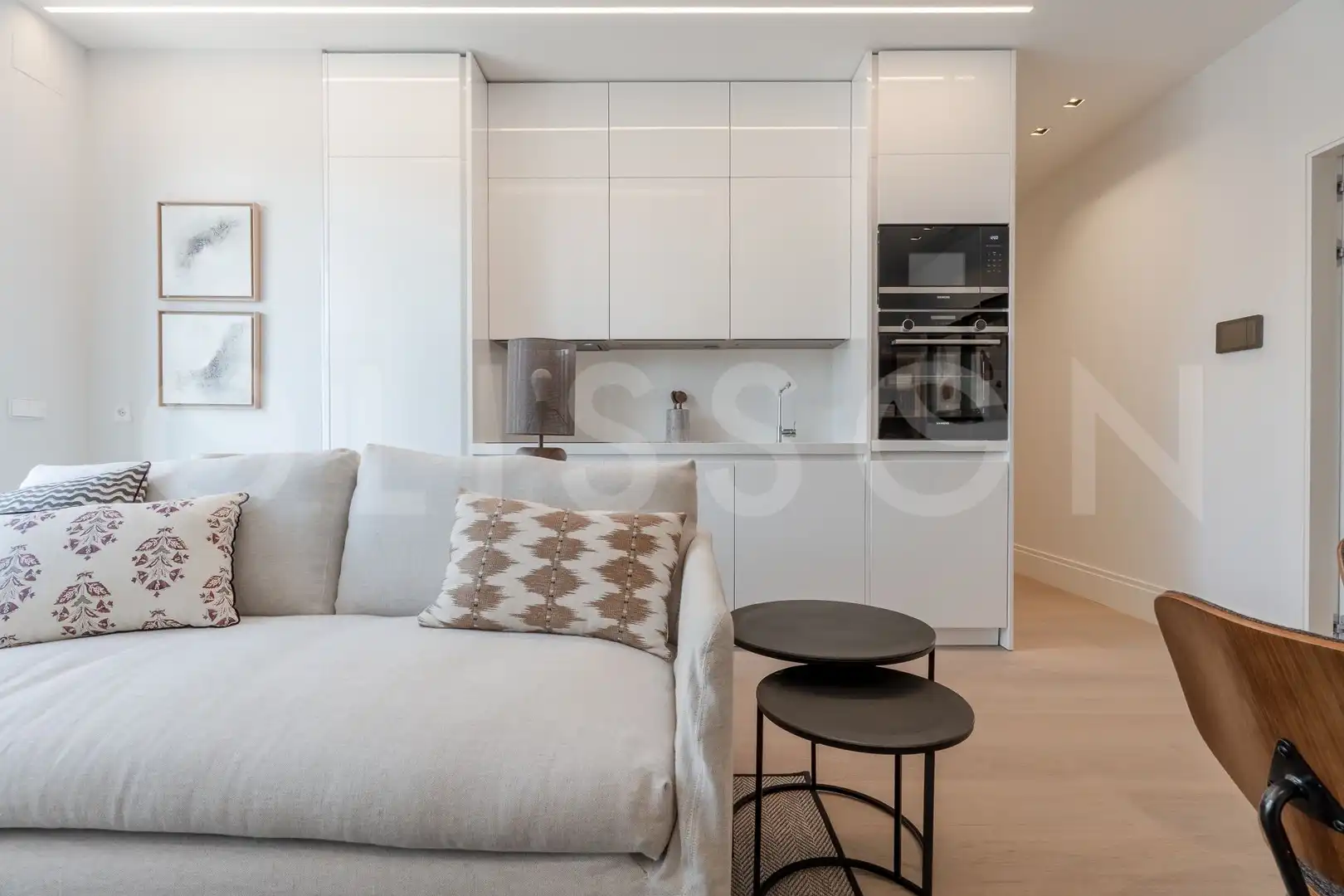 Sala de estar de Piso en venta en Madrid con Aire acondicionado, Amueblado y Domótica