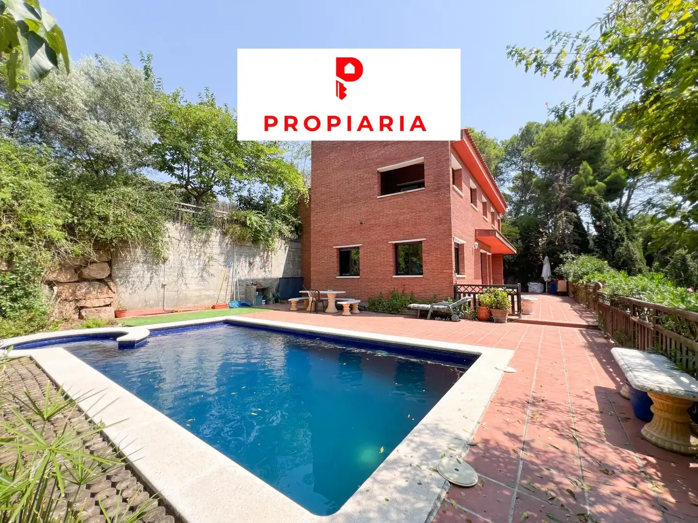 Exterior view of Houses for sale in Pallejà  with Heating, Private garden and Terrace