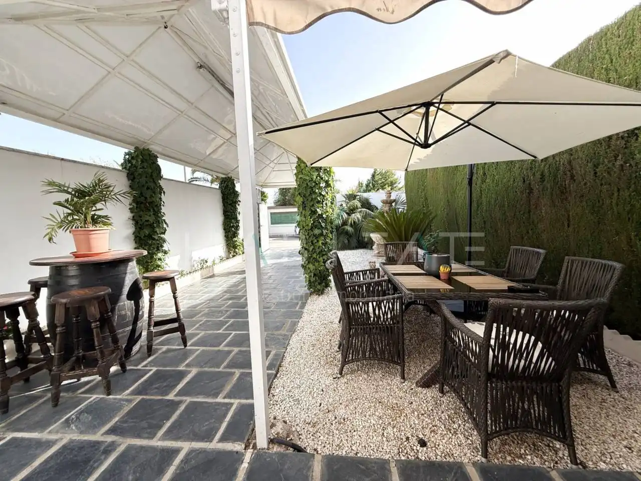 Terrassa de Casa o xalet en venda en Pilar de la Horadada amb Aire condicionat, Jardí privat i Terrassa