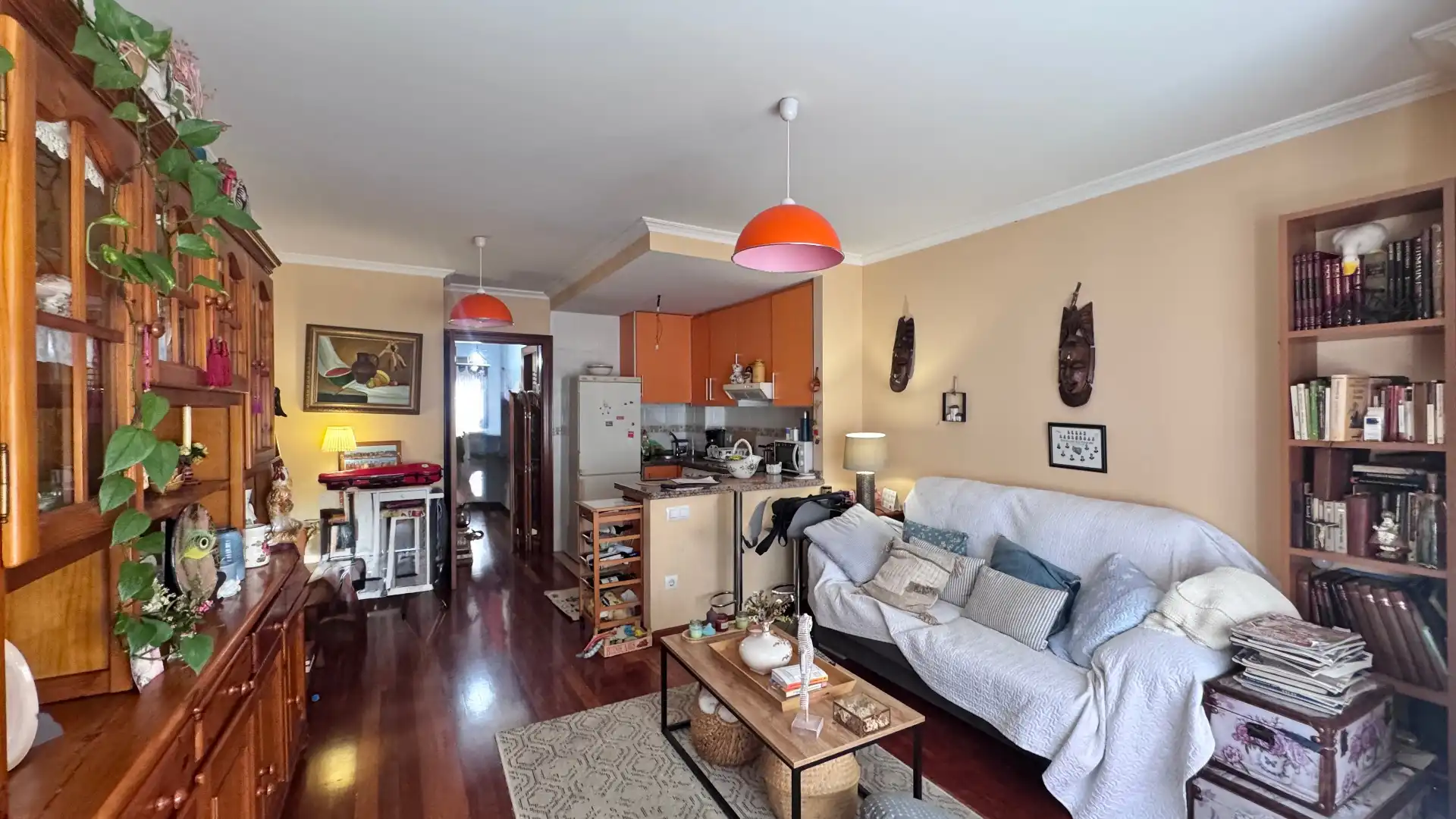 Sala de estar de Apartamento en venta en Gijón  con Calefacción, Parquet y Trastero