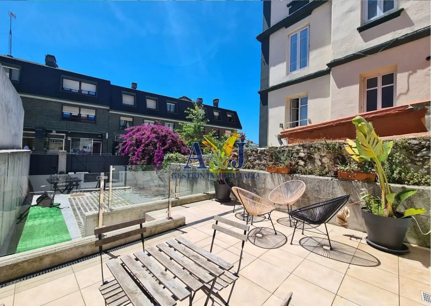 Terrassa de Planta baixa de lloguer en Santander amb Calefacció, Jardí privat i Terrassa