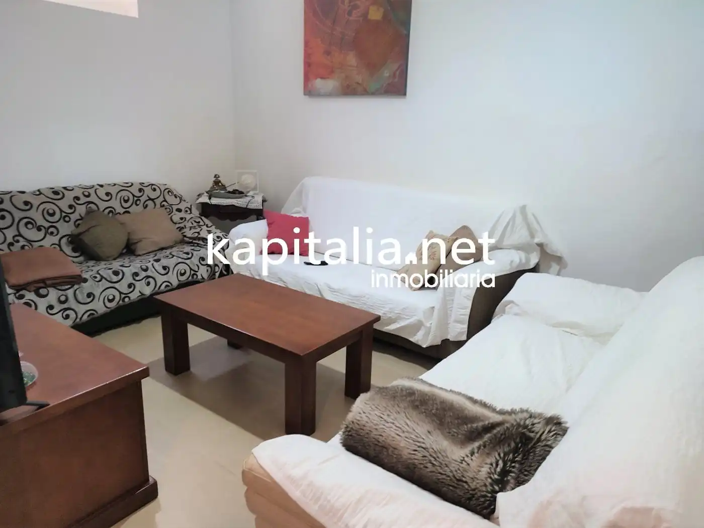Sala de estar de Casa o chalet en venta en Agullent con Terraza y Balcón