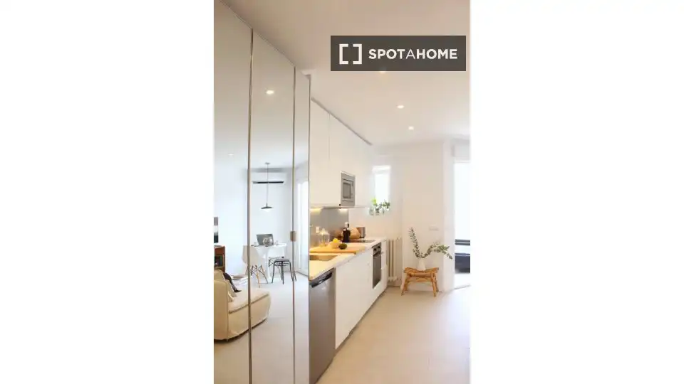 Habitación de Piso de alquiler en Madrid con Aire acondicionado, Calefacción y Amueblado