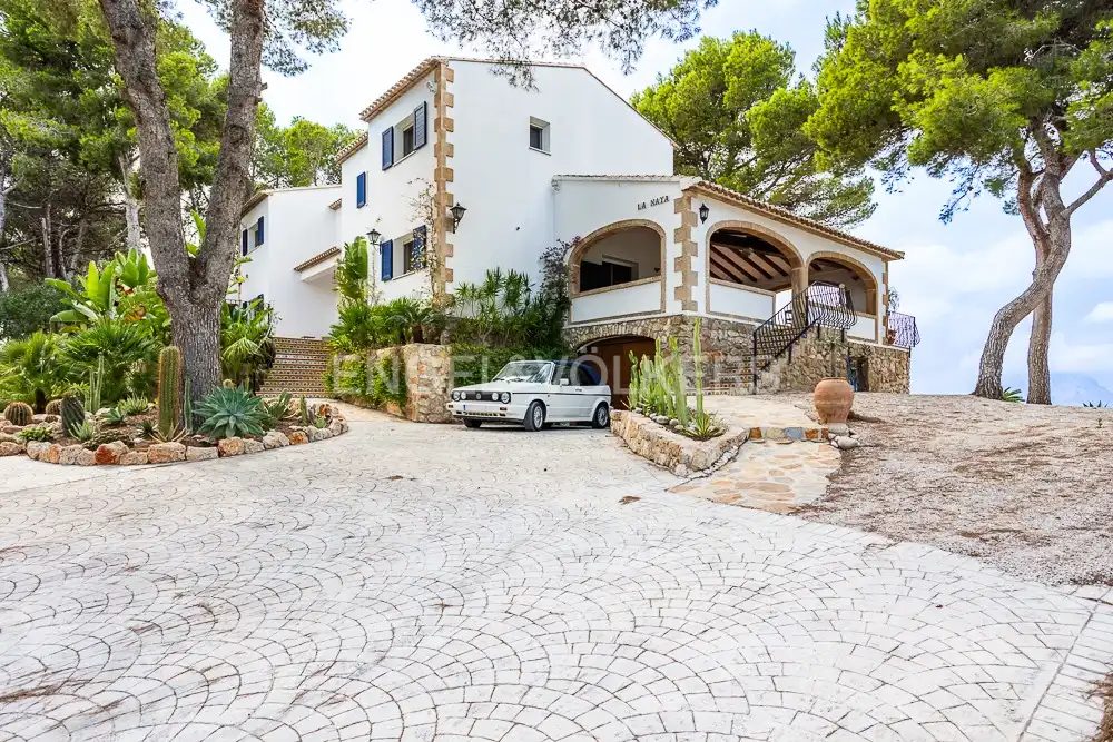 Vista exterior de Finca rústica en venda en Jávea / Xàbia amb Calefacció, Jardí privat i Piscina
