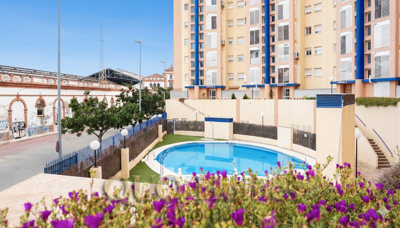 Piscina de Pis en venda en Jerez de la Frontera amb Aire condicionat, Balcó i Piscina comunitària