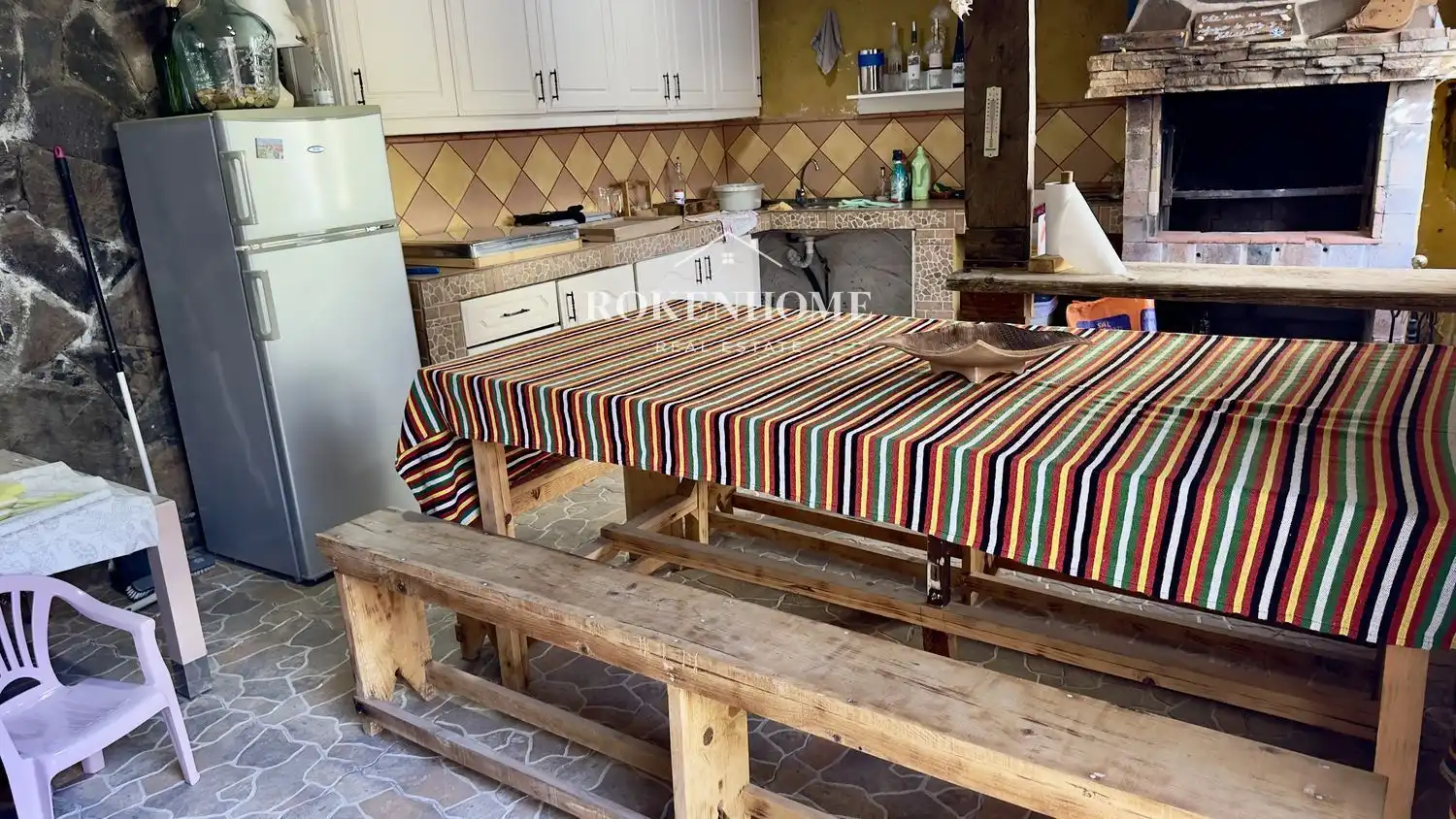 Cocina de Casa adosada en venta en Santiago del Teide con Aire acondicionado, Terraza y Trastero
