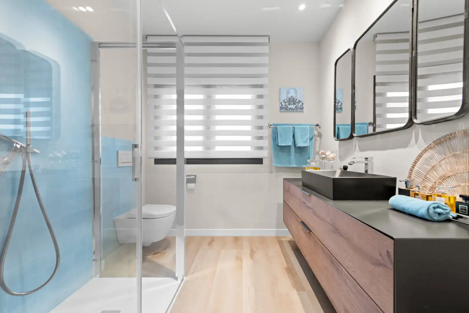 Badezimmer von Haus oder Chalet zum Verkauf in  Palma de Mallorca mit Klimaanlage, Heizung und Terrasse