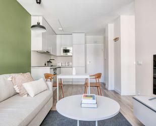 Sala d'estar de Apartament per a compartir en  Madrid Capital amb Terrassa