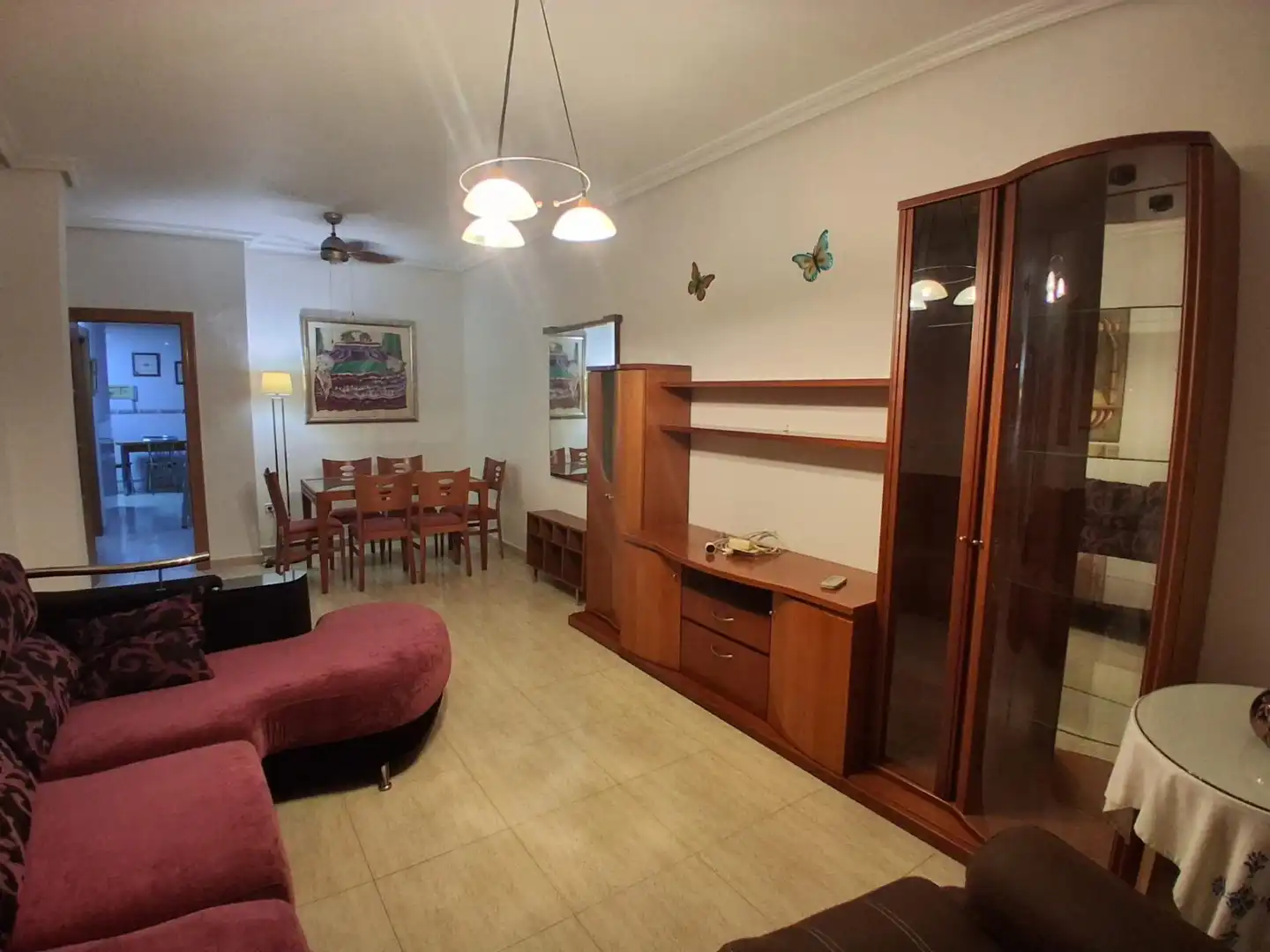 Wohnzimmer von Erdgeschoss zur Miete in Murcia mit Klimaanlage