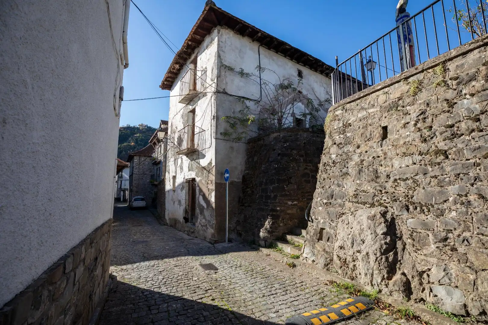 Vista exterior de Finca rústica en venda en Valle de Hecho amb Jardí privat